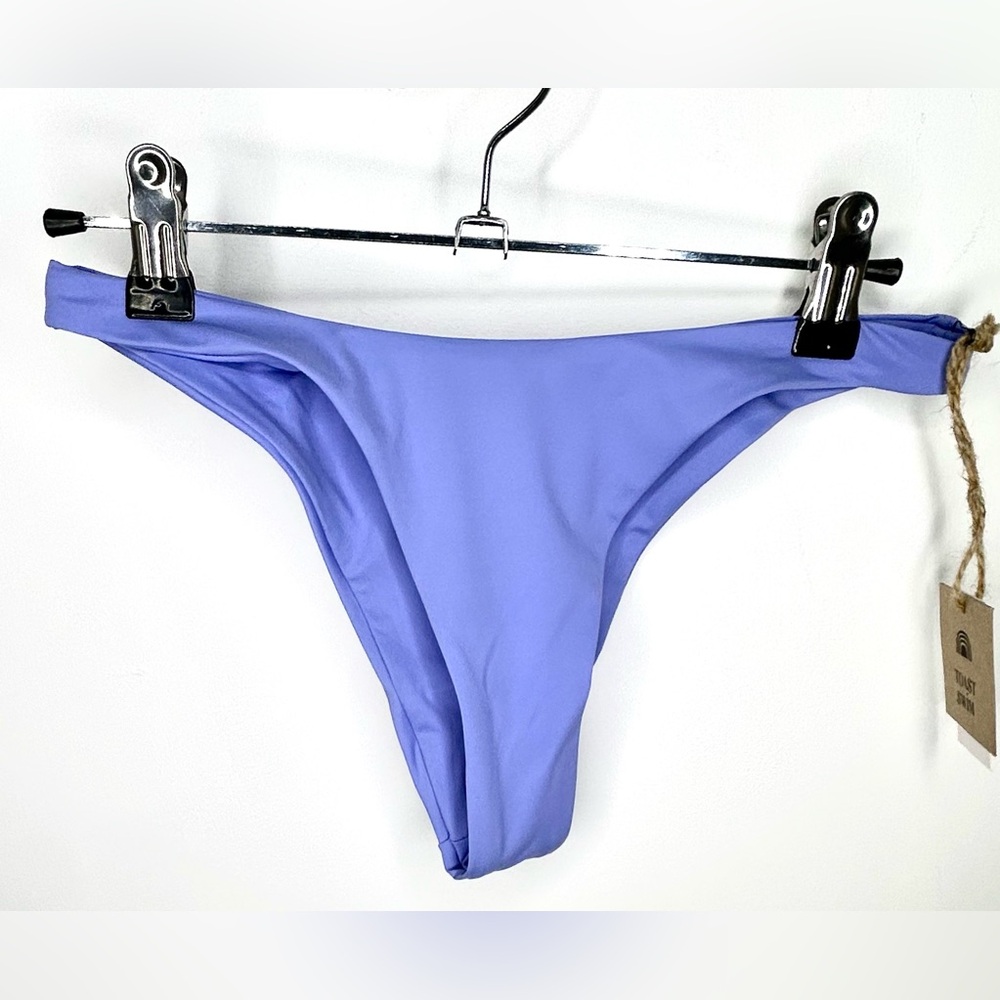 Toast Swim x Free People High Hip Bikini Bottom in Jacaranda – Size XS